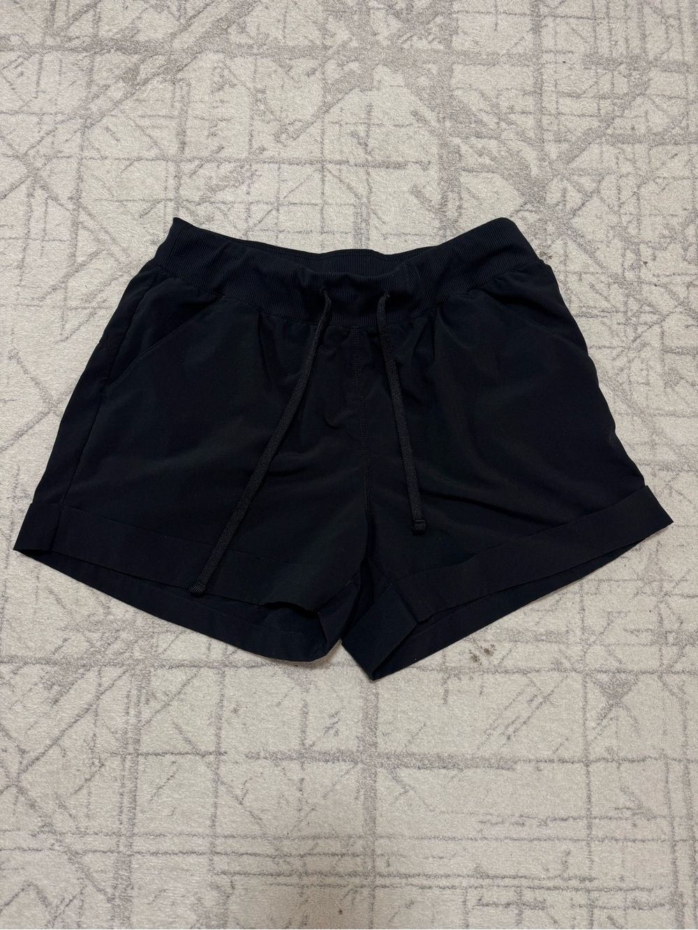 Zella Black Running Shorts with Drawstring Waist